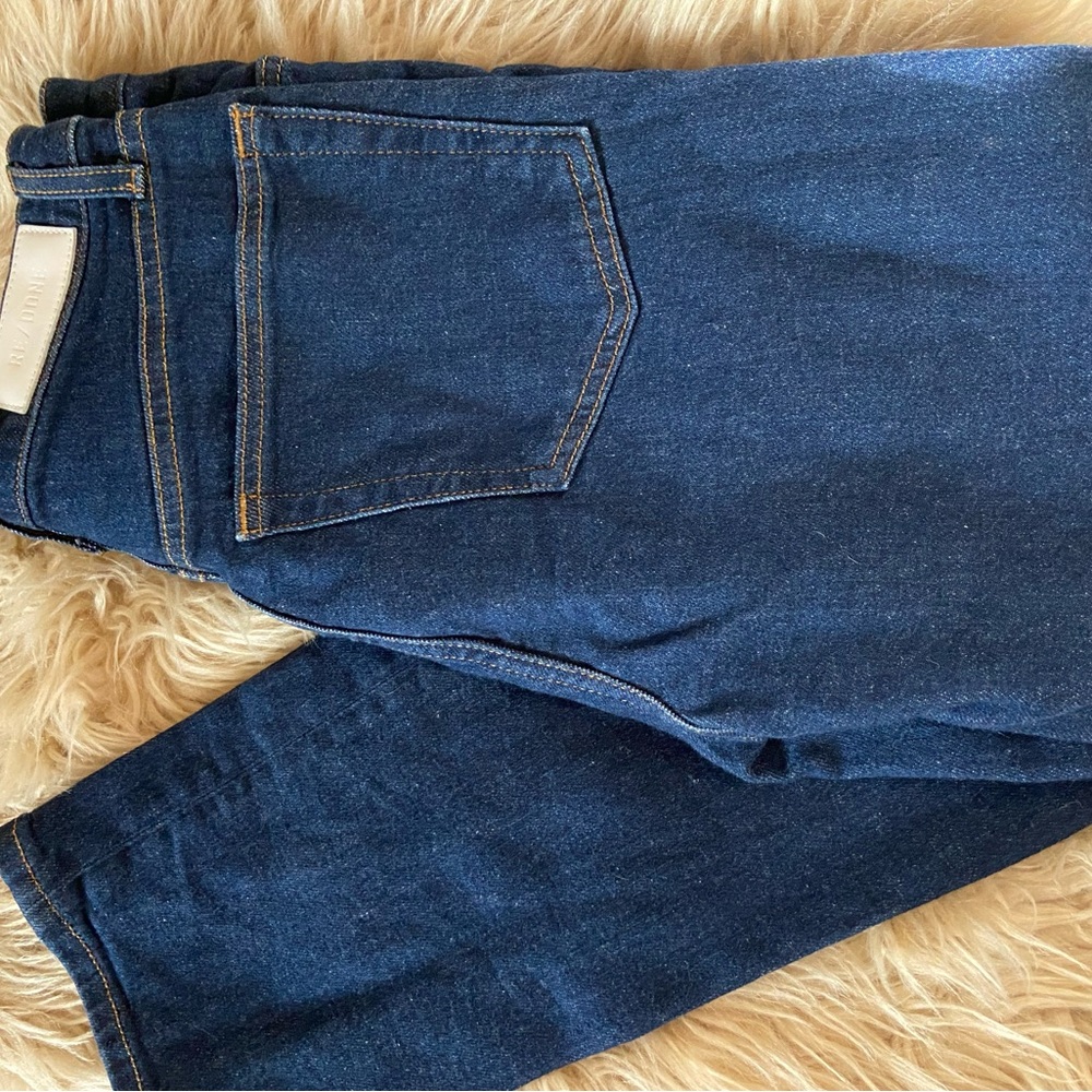 Re/Done High Rise Dark Blue Jeans - Picture 4 of 7